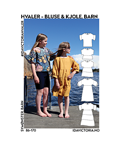 Ida Victoria Hvaler bluse kjole barn